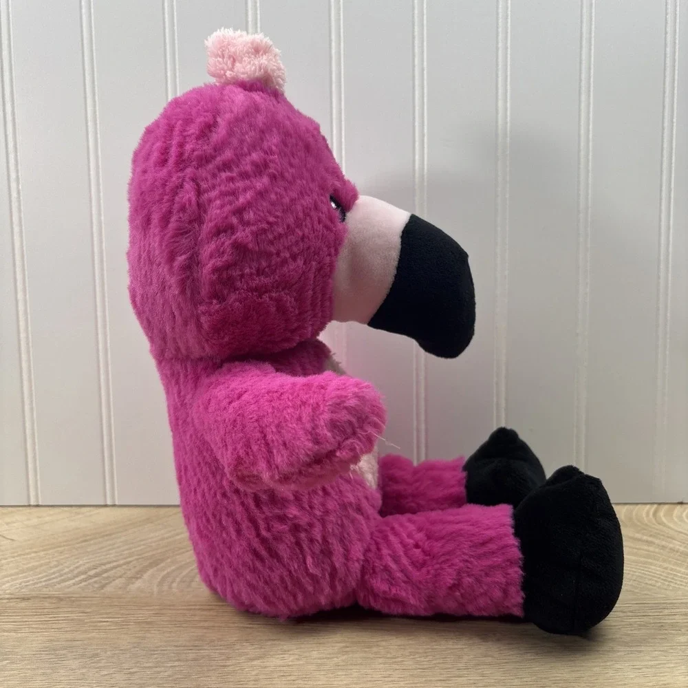 Spark Create Imagine Pink Flamingo Bird Plush Stuffed Animal Baby Rattle Crinkle